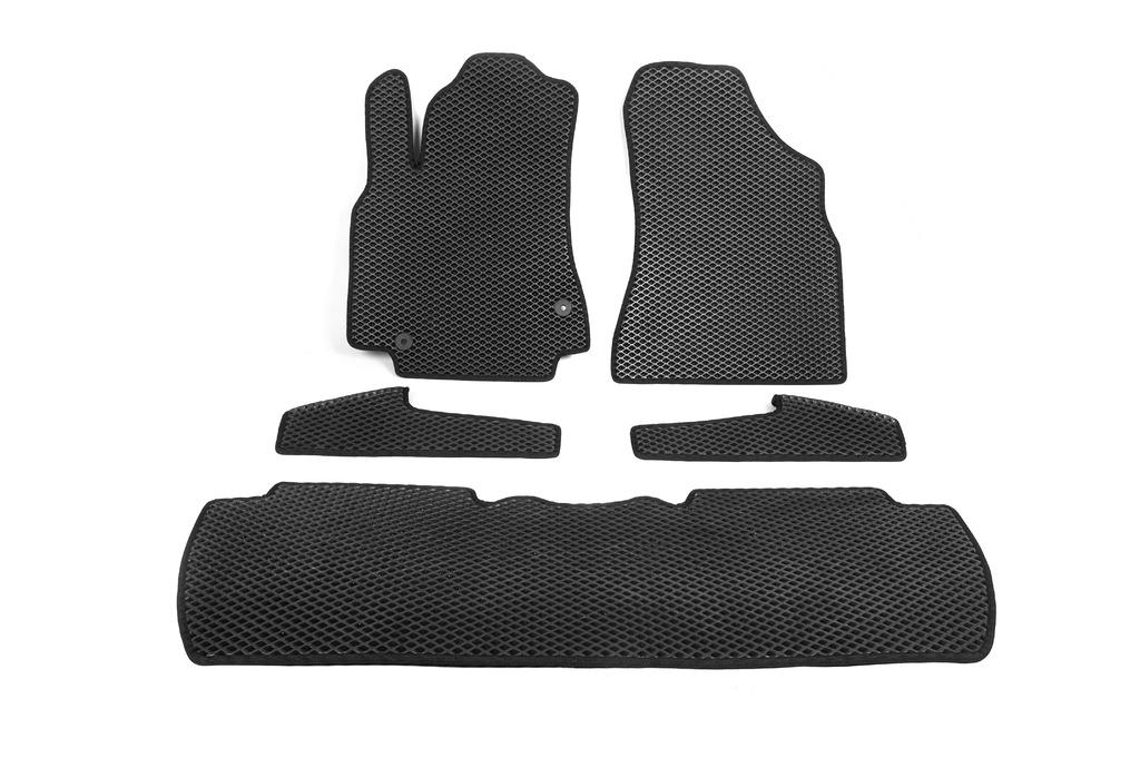EVA Mats (black) Front -2025 Rear -2025 On Thresholds (5 Pieces) for Peugeot Partner Tepee 2008-2018