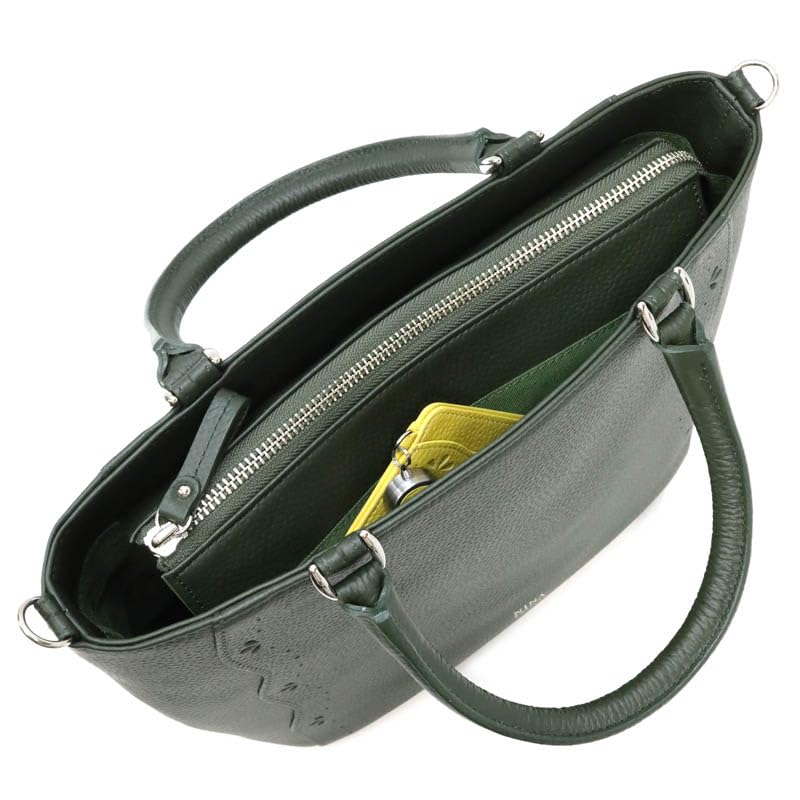 Nina Nina Ricci Handbag Ondure Bag Dark Green 2-Way 30-0402