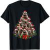Raccoon Christmas Tree Lights Racoon Lover Xmas T Shirts Men Humor Streetwear Tee Shirt Short Sleeve Unisex Loose Clothing