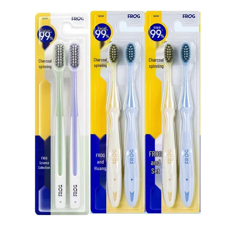 Bamboo Charcoal Soft Bristle Toothbrush 6-Pack