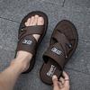 Klapki Jednosłowne dla Mężczyzn na Lato Modne Obuwie Wierzchnie Antypoślizgowe i Odporne na Ścieranie Plażowe Męskie Klapki Klapki