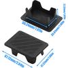 JERBOR 2Pack Silicone Pickup Trucks BedRail Stake Pocket Covers for Dodge Ram 1500 2500 3500 2009-2018 Truck Bed Rail Stake Pocket Plugs