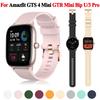 20-мм ремінець для Amazfit GTS 4 Mini 3 2e 2 Mini, браслет для смарт-годинника Amazfit Bip U 3 Pro GTR Mini 42 мм, пряжка кольору рожеве золото
