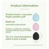 20pcs Thumb Powder Puff Finger Cushion Powder Both Dry Wet Use Non-Powder Absorbing Beauty Sponge Air Cushion Powder Puff
