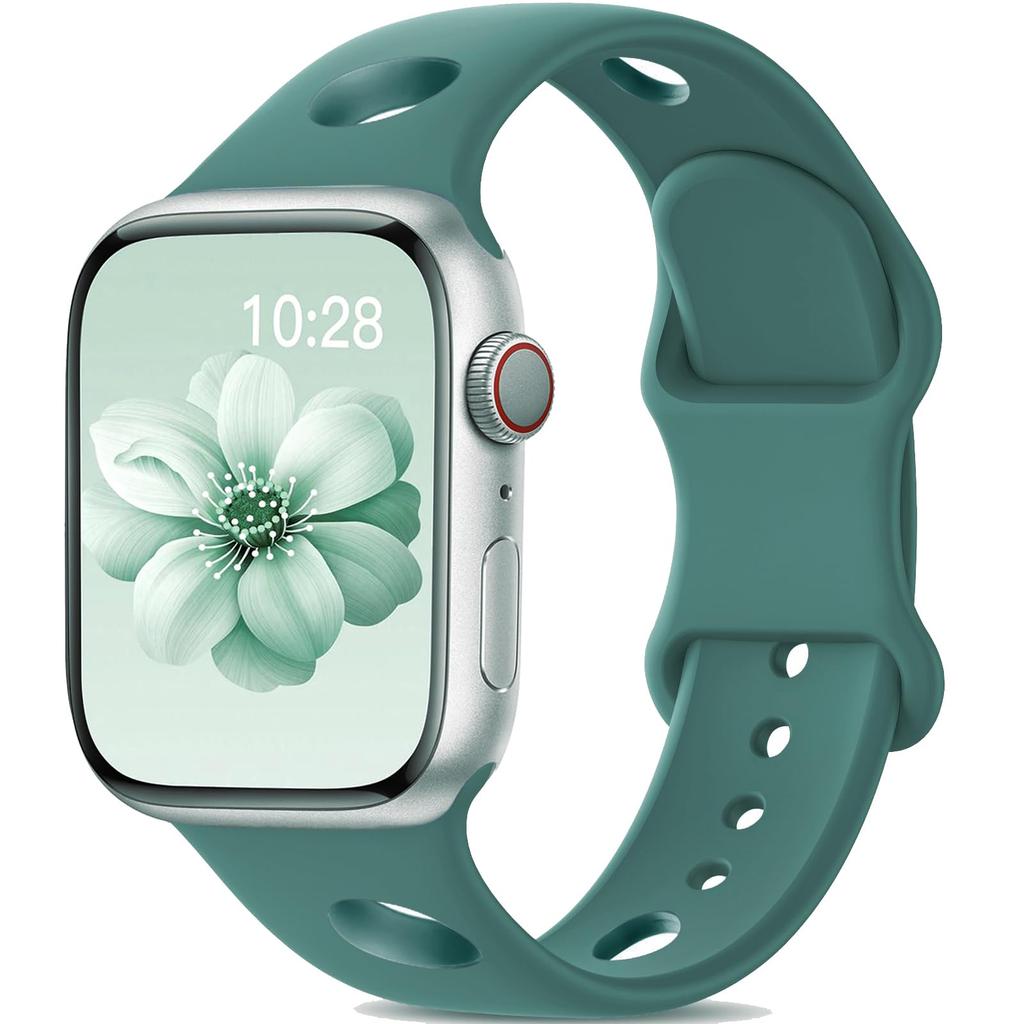 Sport Silicone Strap For Apple Watch Band Ultra 3 2 49mm 40mm 44mm 46mm 45mm 41mm Correa Bracelet iWatch Series 6 7 8 9 Se 10 11