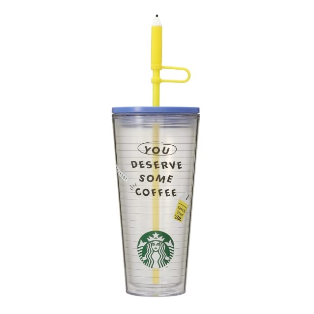 

Стакан Starbucks для холодных напитков «Снова в школу» с крышкой-соломинкой, размер Venti 591 мл, коллекция «Азия»