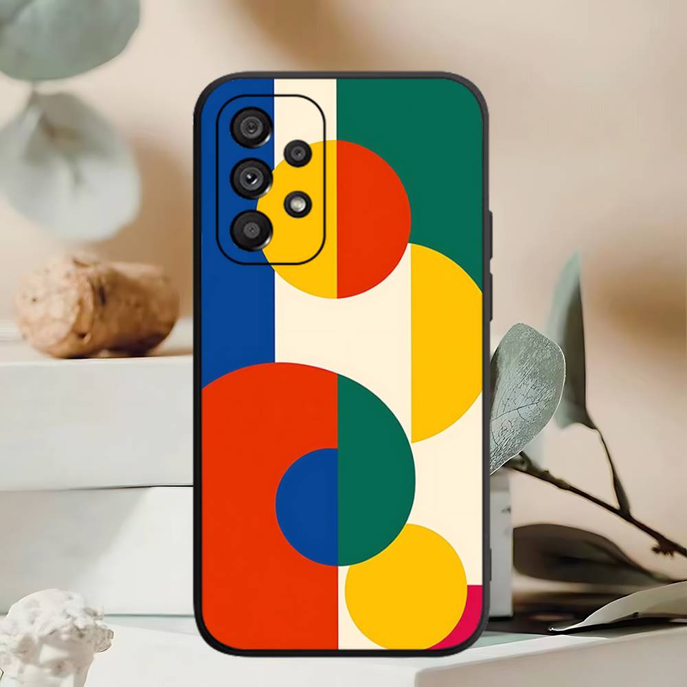 Geometric Bauhaus Art Phone Case For Samsung A 52 53 21 32 13 12 71 31 51 40 72 73 70 22 42 50 30 20 21 Shell