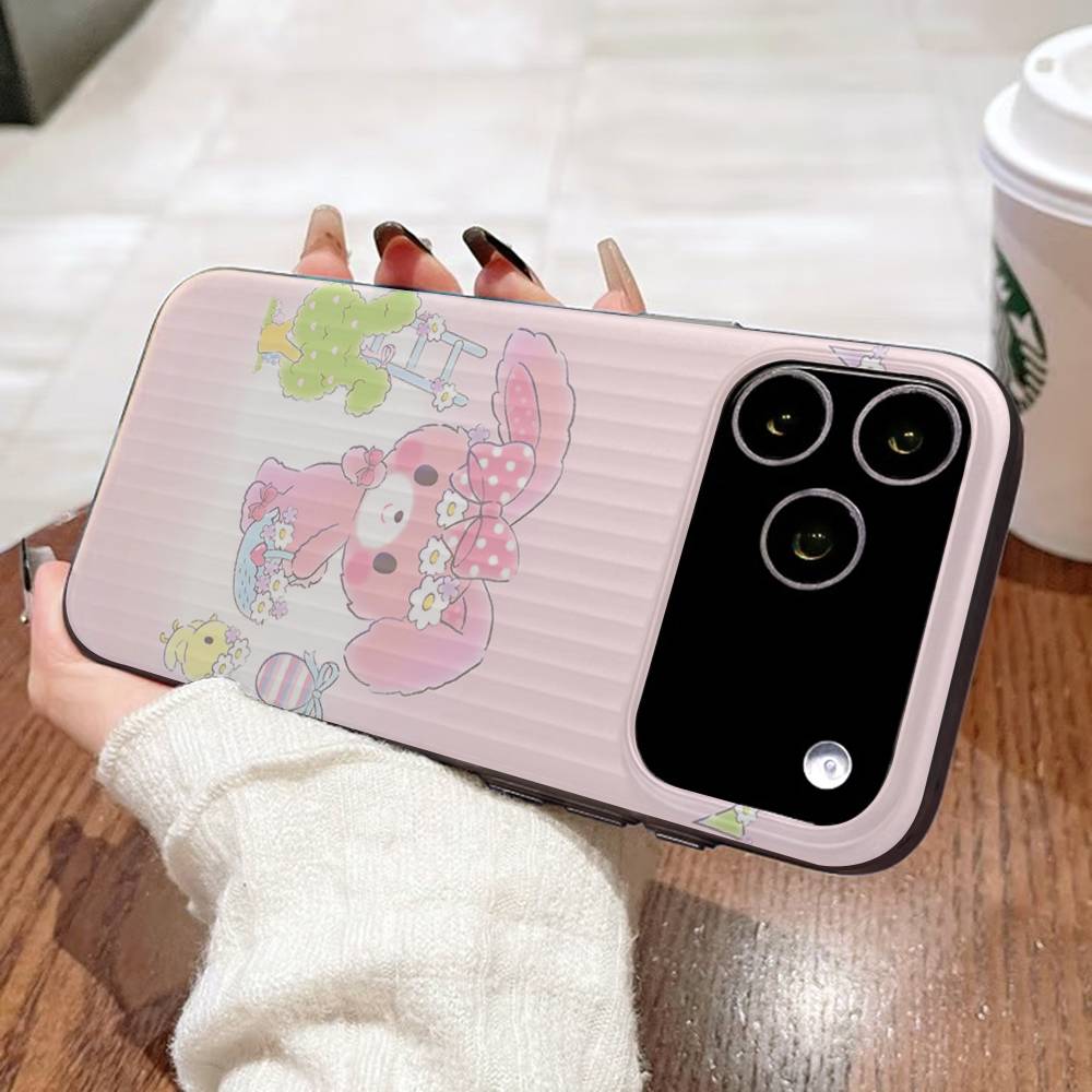 Cute Cartoon Bonbonribbon Phone Case For IPhone 17 16 15 14 Plus 11 12 13 Pro Max Shockproof Protection Soft Back Cover
