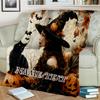 1PC Custom Name Witchcraft Halloween Magic Outdooor Flannel Blankets Throw Blanket All-Season Throw Gift Bedspread for Couch, Bed, Camping Holiday Bir