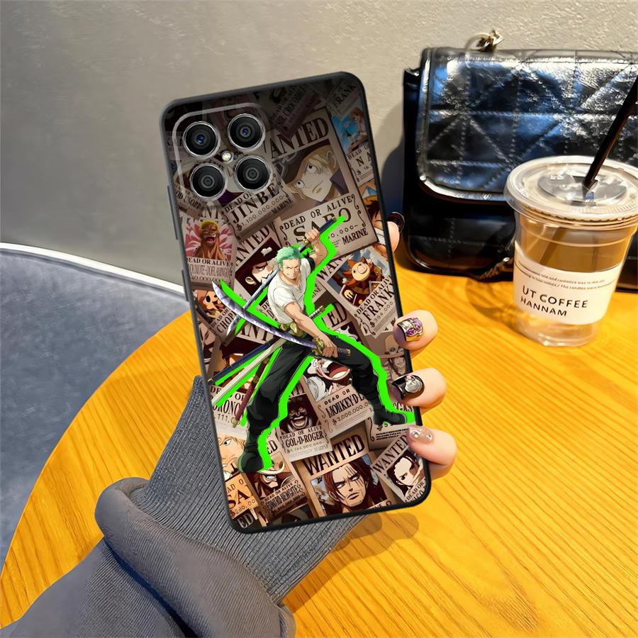 One Piece Luffy Wapol Case for Honor X6 X5b X7 8X X8 90 Magic5Lite X9a 70 200 400 Lite Black Soft Phone Cover