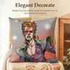 Singer D-David B-Bowie Cushion Cover Natural Linen Organic Fabric Double-Sided Printing Sofa Home Decor Gift Pillow Case