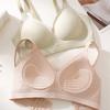Seamless Bra Women's Seamless Bra Gathering Bra Soft-supported Underwear Invisible Bra Push Up Bra