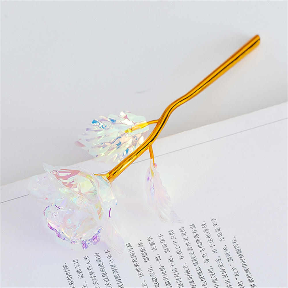 Multi-Color Gold Plated Rose Flower Romantic Valentine’s Day Mother's Day Gift Garden Decoration Flower Decoration