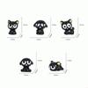 1/5Pcs Cartoon Kitten Desktop Room Decor Cute 3D Black Cats Figurine Miniature Micro Landscape Resin Ornaments Home Decoration