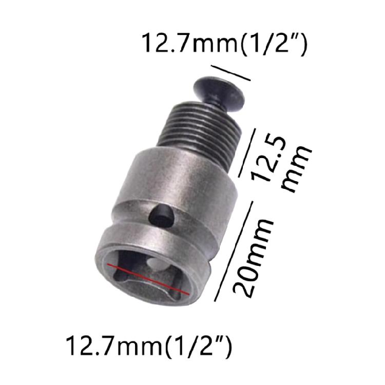 2x Keyless Drill Chuck-Converter 1/2-20UNF 1.5-13mm Hex Square For Rotary-Hammer