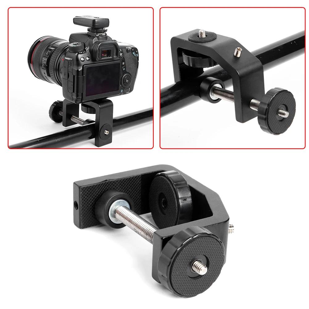 Universelle C-Klemme Schreibtischmontageklemme Stativ Lichtstativklemme Kamera Lampe Blitz Feste Halterung Clip für Fotografie Live Studio