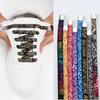 No Tie Shoelaces Flat Elastic Cashew Flower Shoelace Metal Buckle Hiking Running Outdoor Sneakers Shoe Laces Kid Adult Lazy Lace
