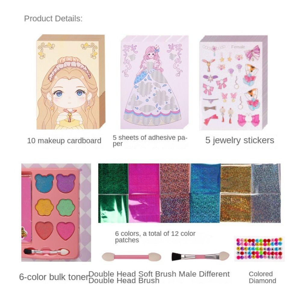 Personalized Make Your Own Princess Sticker DIY Scrapbooking Princess Dress Up Sticker  School