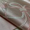 Used Nagoya Obi Embroidered Braid Nine Size Pure Silk Kimono X-4926