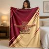 DAF Print Flannel Blanket Cozy Lightweight Plush Throw Blanket For Bed Sofa Household Use