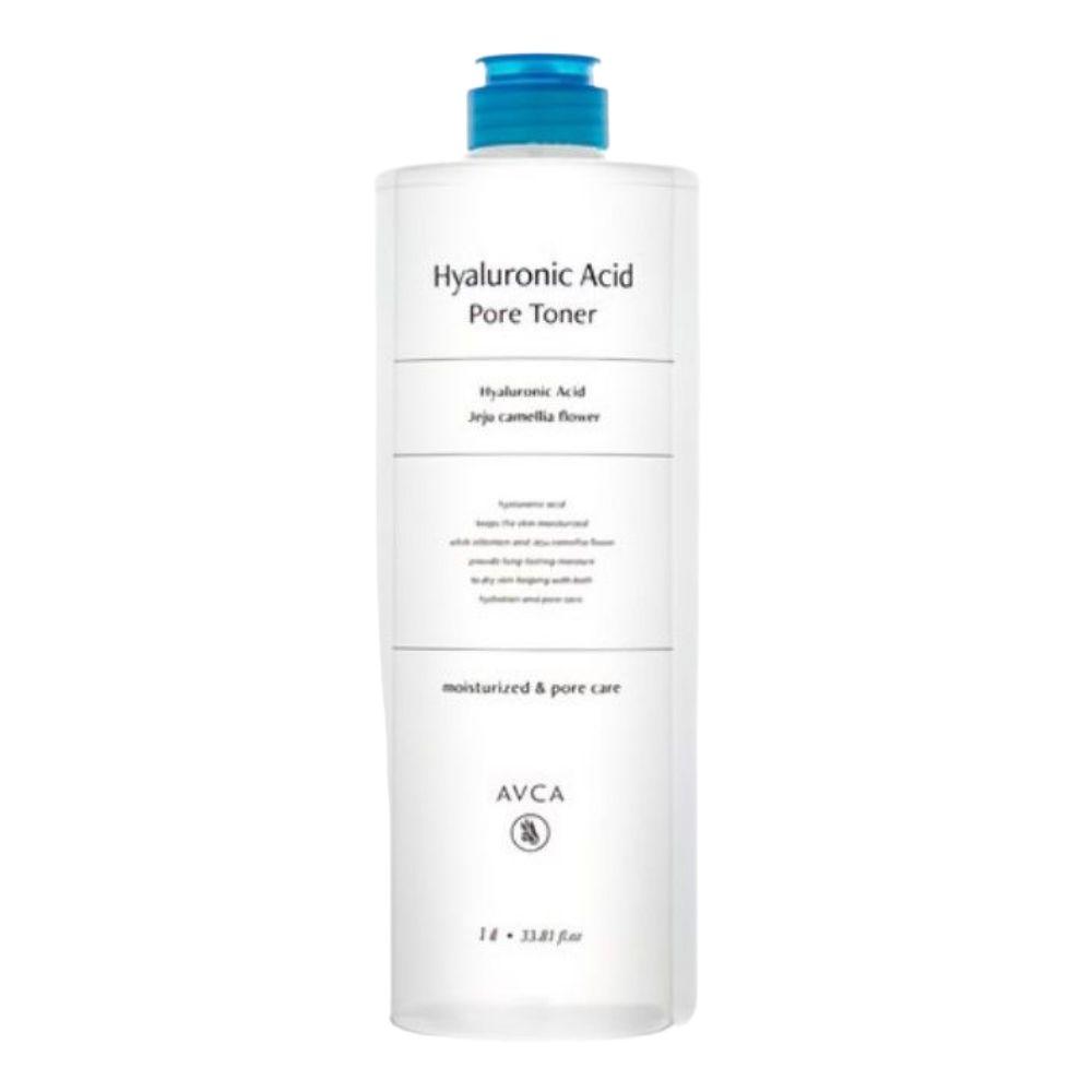 AVCA Low Molecular Hyaluronic Acid Pore Care Toner Moisturizing & Hydrating 1L