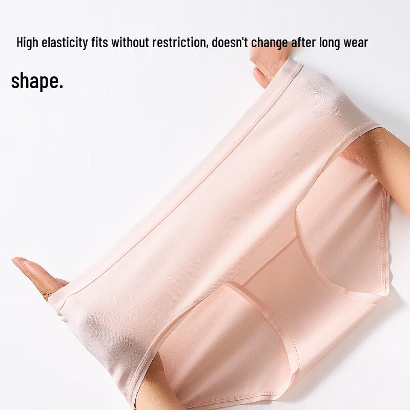 MIIOW Women's Mid-Waist Pure Cotton Briefs (5-Pack)