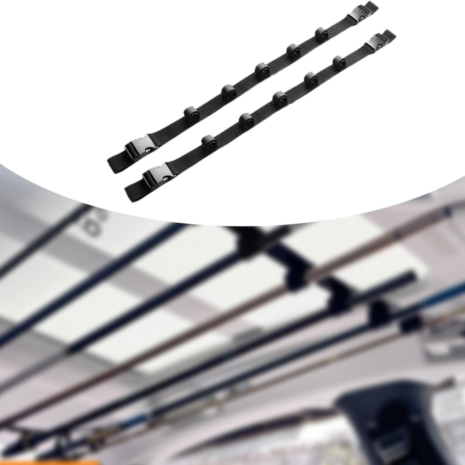 

Vehicle Fishing Rod Holder Fishing Pole Holder for Car Roof Rack Easy to Install Horizontal Carrier for Car Interior Travel