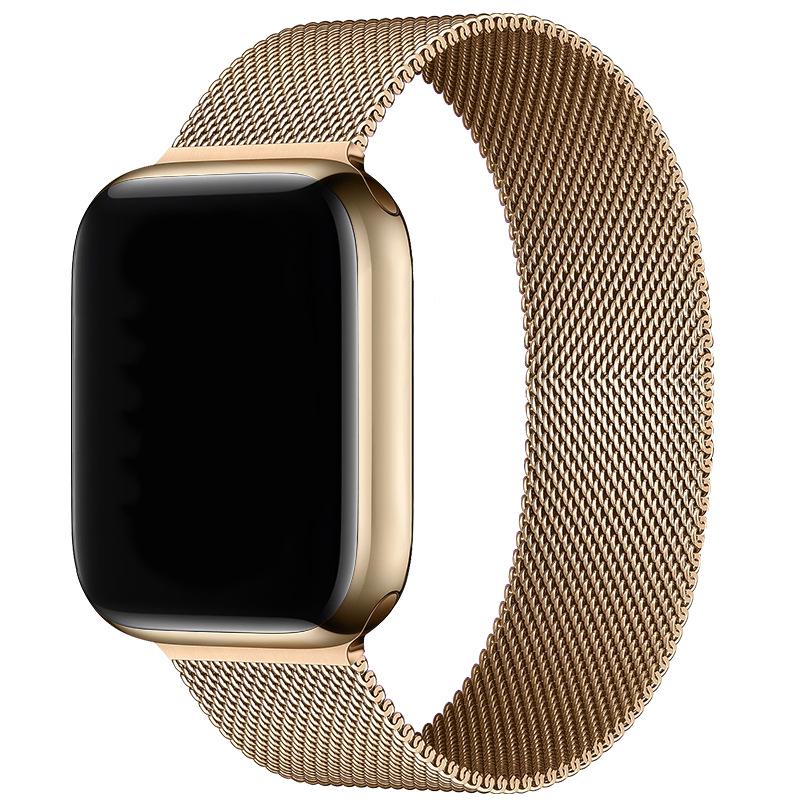 Compatibil cu Apple Watch S10 Brățară Magnetică din Oțel Milanese pentru iWatch 5-9 SE.