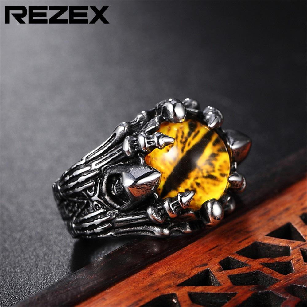 

Claw Eyeball Ring 316L Stainless Steel Silver Golden Warrior Ring size 7-13 13
