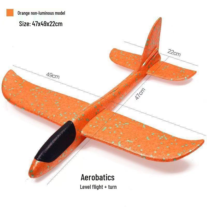 Hand-Thrown Foam Glider: Impact-Resistant Boomerang Airplane Toy for Kids