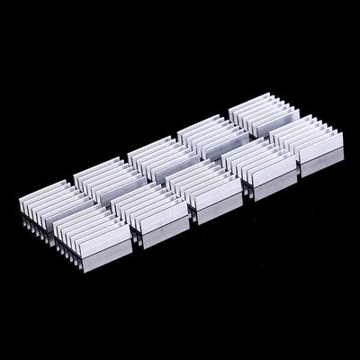 10Pcs Aluminum 20X20X6Mm Ic Led Cooling Cooler Heatsink Heatsinks With Tape