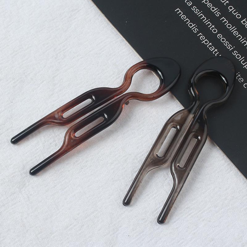 U-Shaped Hair Bun Hair Accessories  Design Resin Hairpin Hair Sticks For Woman Girl