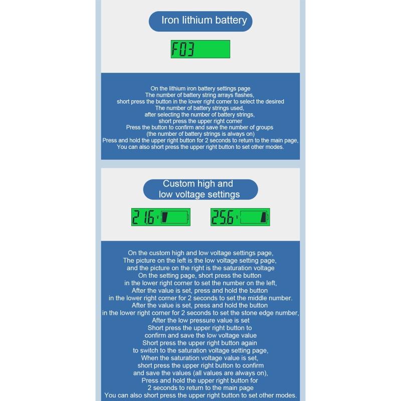 Portable Battery Meter Battery Capacity Voltage Indicator Battery Gauge Monitor for Smart Calibration Battery Status Tes