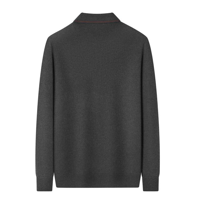 Men's Cashmere Blend Pullover Polo Sweater
