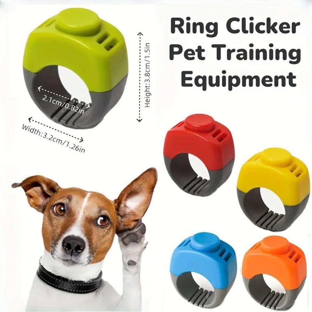 Behavioral Training Pet Training Clicker Clear Sound Easy to Use Ring Clicker Ergonomic Training Rattle Pet Supplies