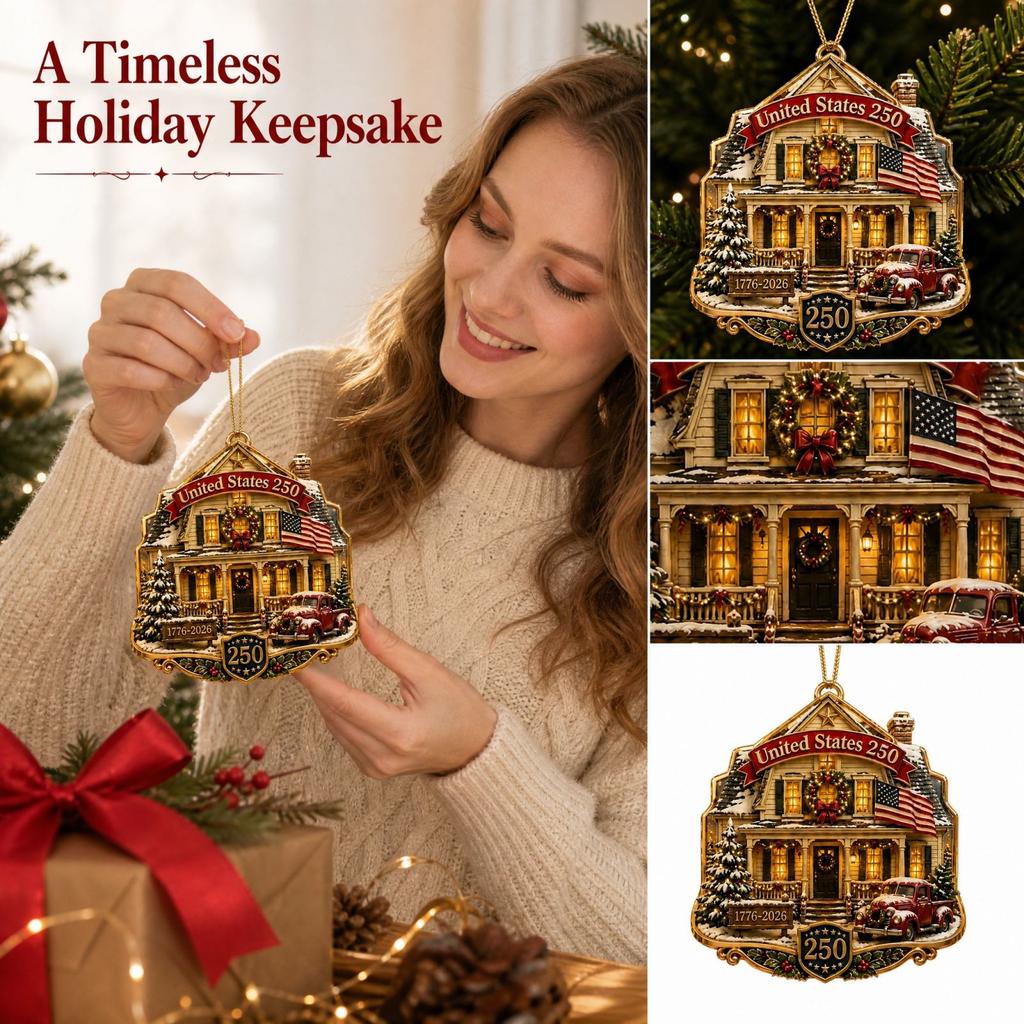 2D Acrylic Christmas Tree Ornament Flat Hanging Pendant for Holiday Party Decoration