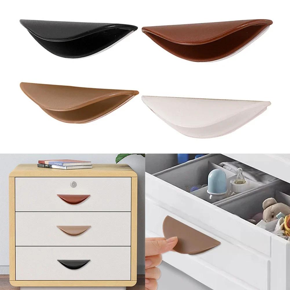 Window Cabinet Drawer Handles Self-adhesive Door Handle Wardrobe Plastic Pulls Paste Open Sliding Door Knob Auxiliary Device