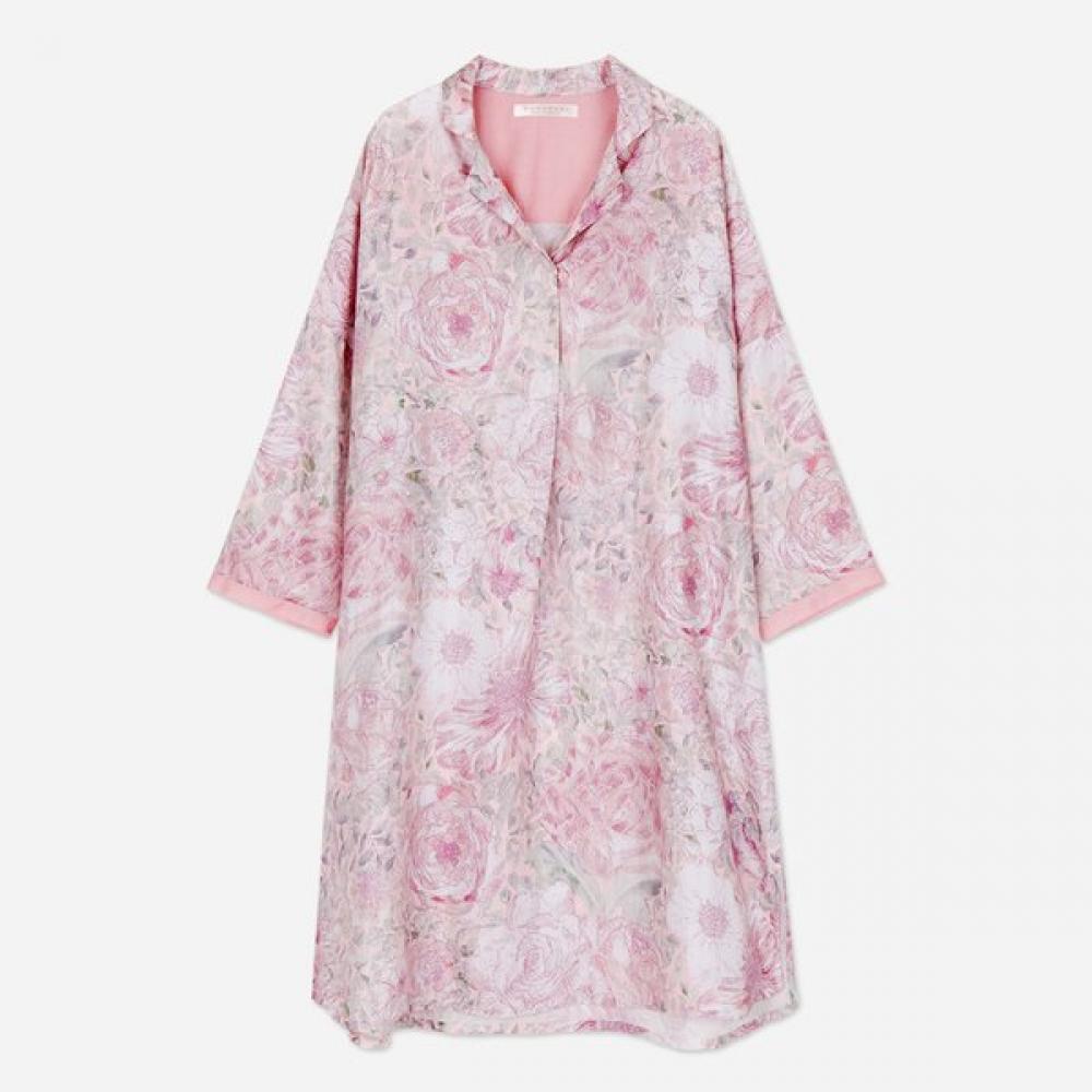 

Gohunabi Powdery Rose Pajama Shirt Dress Single option