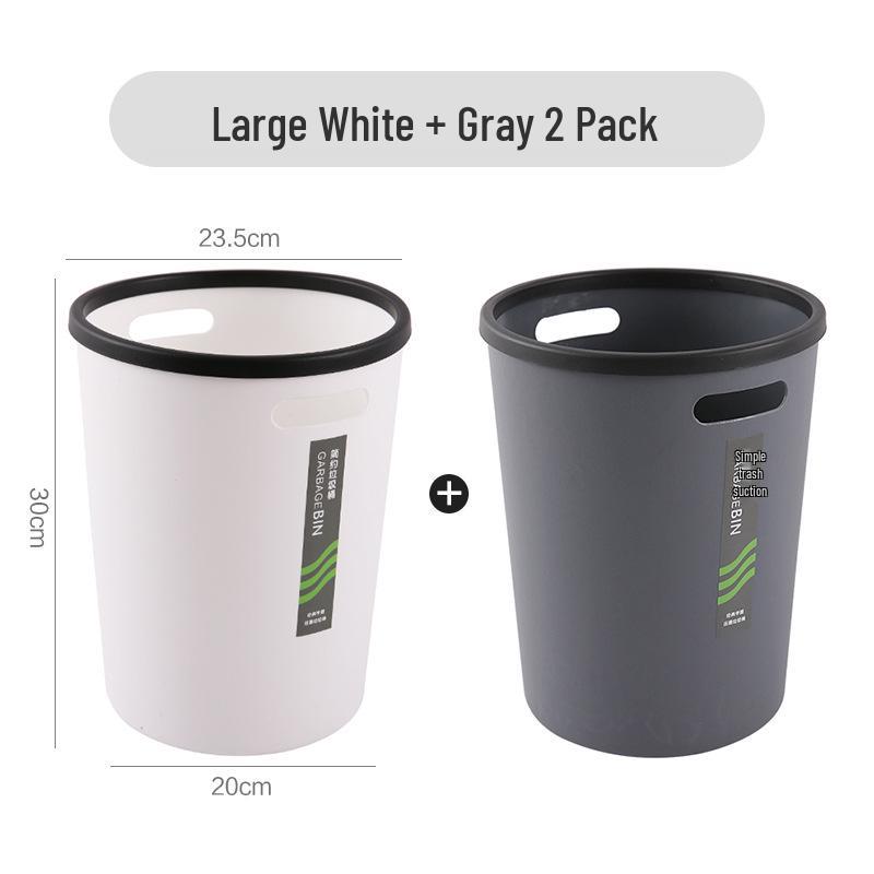 Multi-Room Trash Can: Kitchen, Bathroom, Bedroom, Office Use - Simple Classification Paper Basket