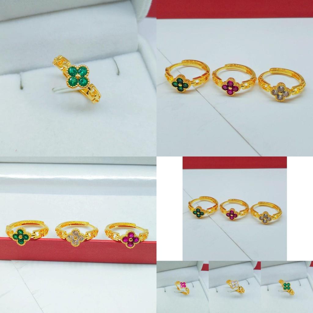 Unique Gold Plated Clover Ring For Women Stylish And Chic Jewelry For Everyday Wear