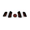 For Toyota Rav 4 Rav4 -2025 Carbon Fiber Color Seat Adjustment Button Panel Trim ABS Matte Silver Interior Accessory