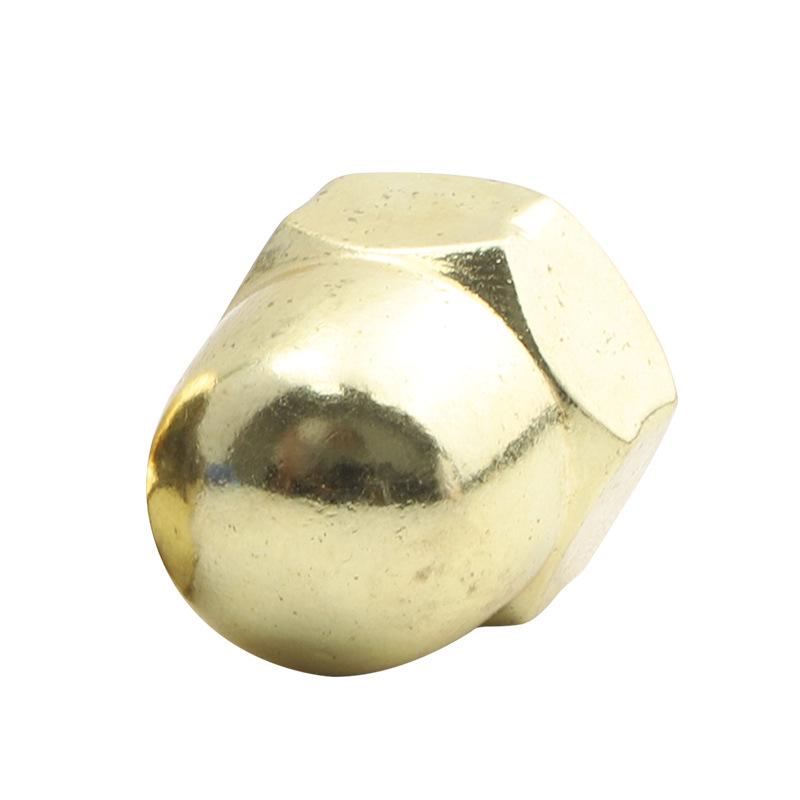 

304 Stainless Steel Golden Semicircular Cap Nut, Gold-Plated, Sizes: M4/M5/M6/M8 M4 (201 Stainless Steel)