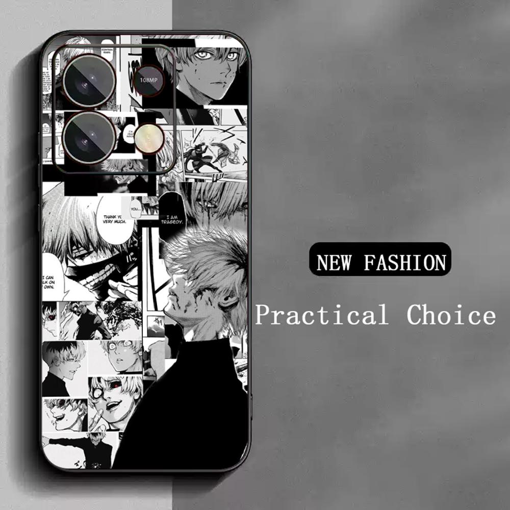

T-Tokyo Ghoul Pop Hot japan anime Phone Case For Redmi Note 14 13 12 11 Pro Plus S 5G 14C A3 Soft Black Phone Cover Redmi Note 14 Pro 4G (Global)