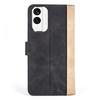 For Nokia X30 5G Dual Color Splicing Drop-proof PU Leather Phone Cover with Wallet Stand