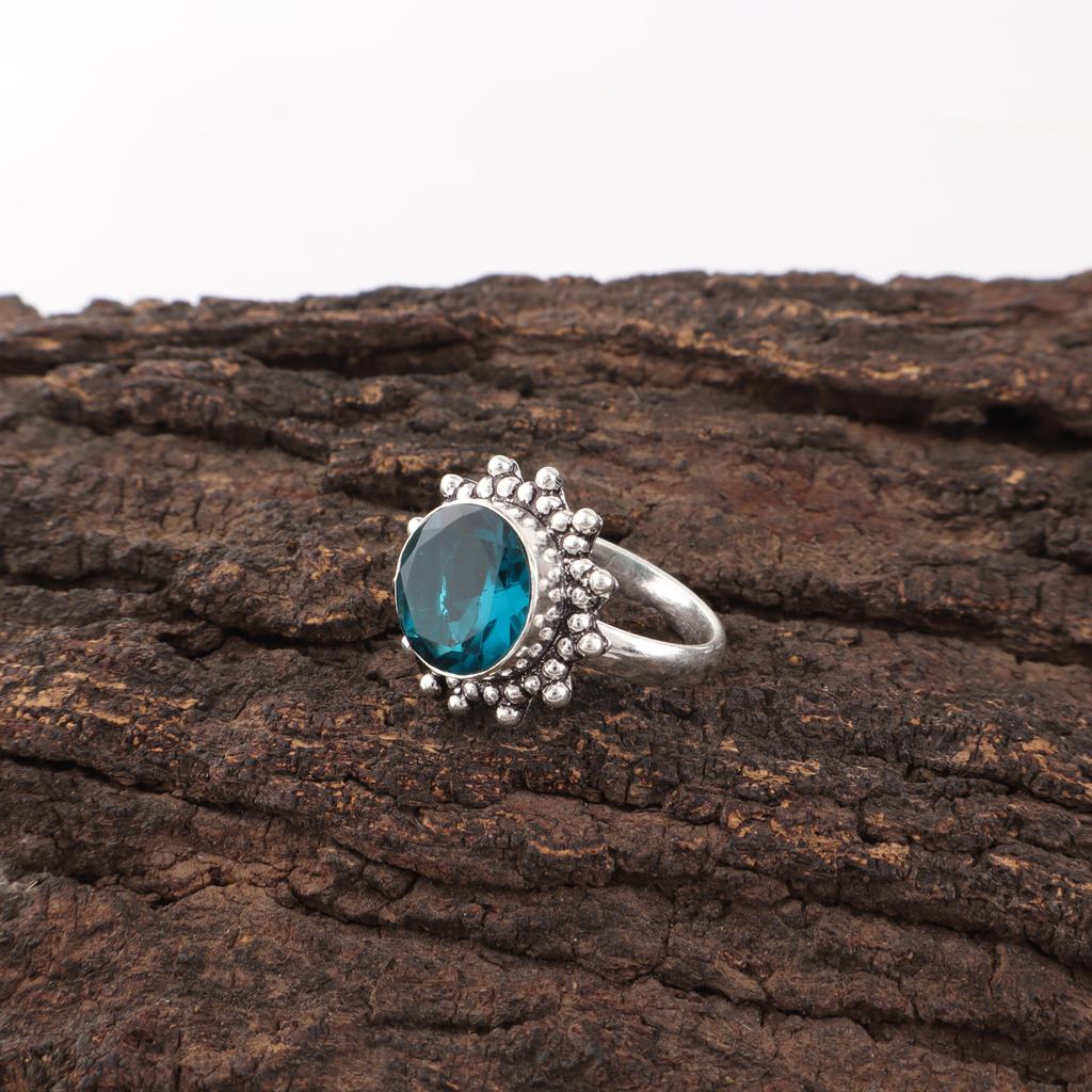 Apatite Handmade Silver Jewelry, 925 Sterling Silver Ring, Handmade Beautiful Gemstone Jewelry, Apatite Ring For Her