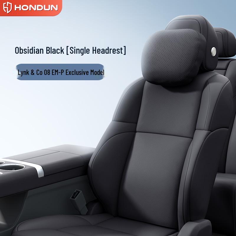 Complete Car Interior Modification Kit for Lynk & Co 08 EM-P: Headrest, Lumbar Support, Neck Pillow, and Waist Protection.