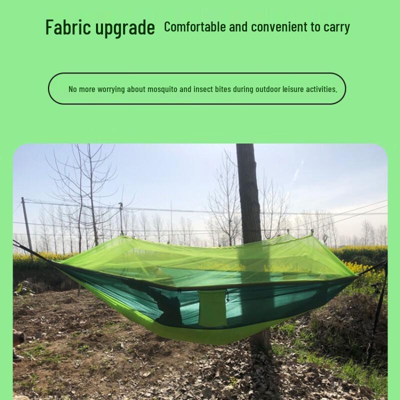 Outdoor Parachute Nylon Hammock with Mosquito Net