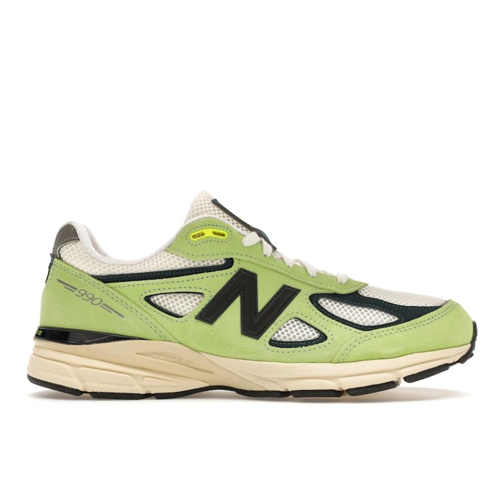 New Balance Teddy Santis X 990v4 Made In USA Hi-Lite Men Sneakers Green Deep-Ocean U990NB4