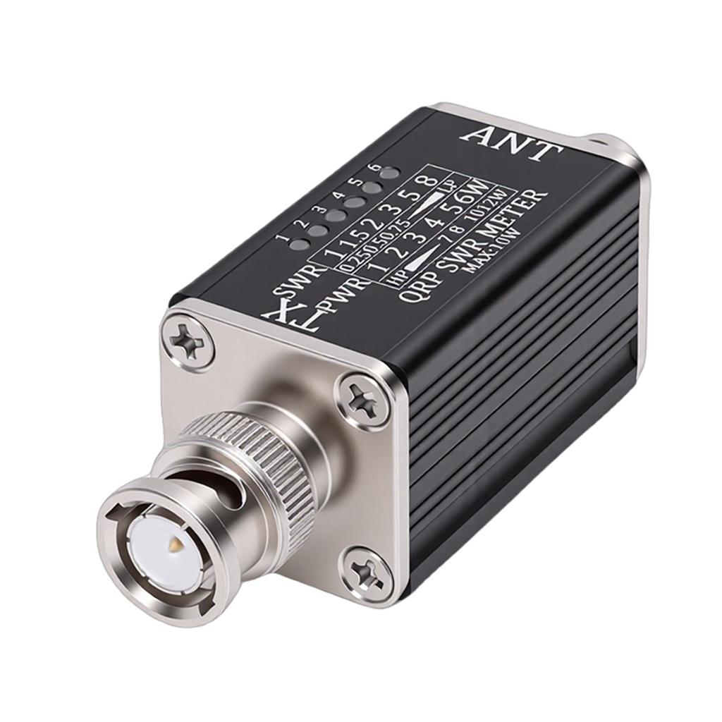 10W SWR Meter with 6 LED Indicators 1 30MHz Frequency Standing Wave Ratio Meter BNC Interface