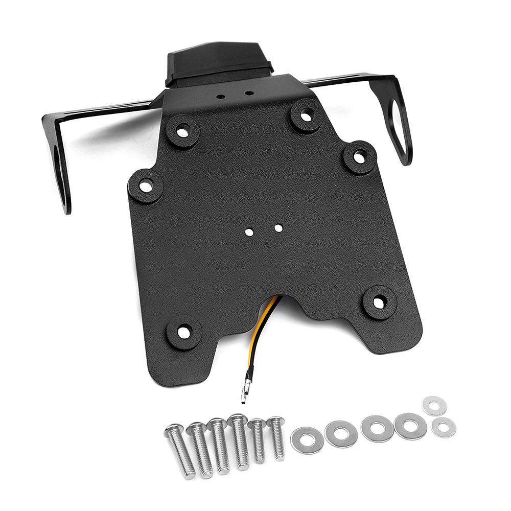 Motorcycle Rear License Plate Holder Bracket with Light Tail Tidy Fender Eliminator For Yamaha Tenere 700 XT700Z Tenere700 2019+